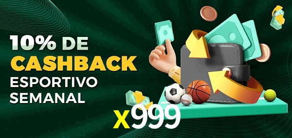 10% de bônus de cashback na x999