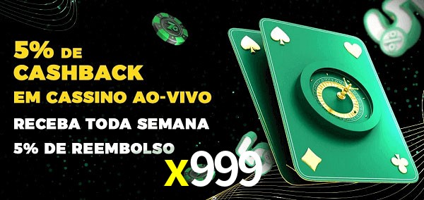 Promoções do cassino ao Vivo x999